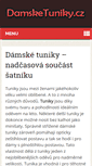 Mobile Screenshot of damsketuniky.cz